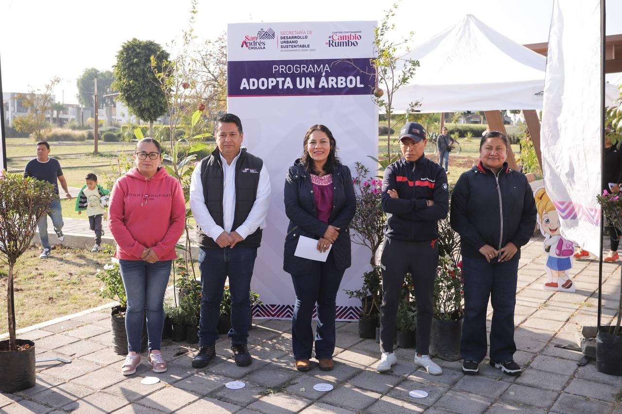 Promueve San Andrés Cholula la Sostenibilidad con la Donación de Árboles y Plantas