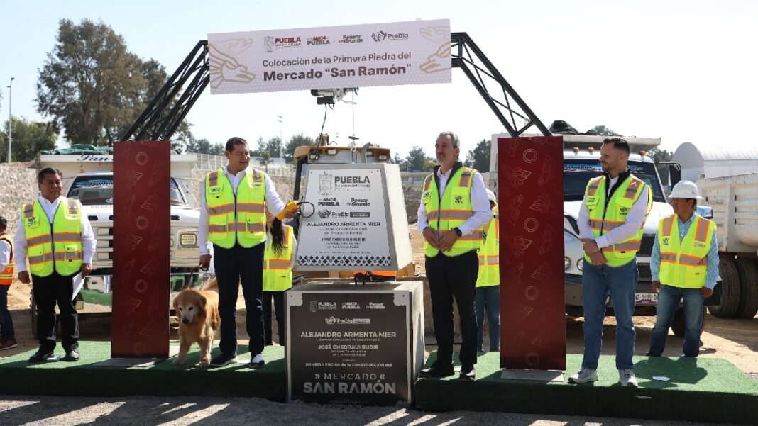 Armenta y Chedraui arrancan obra del mercado San Ramón