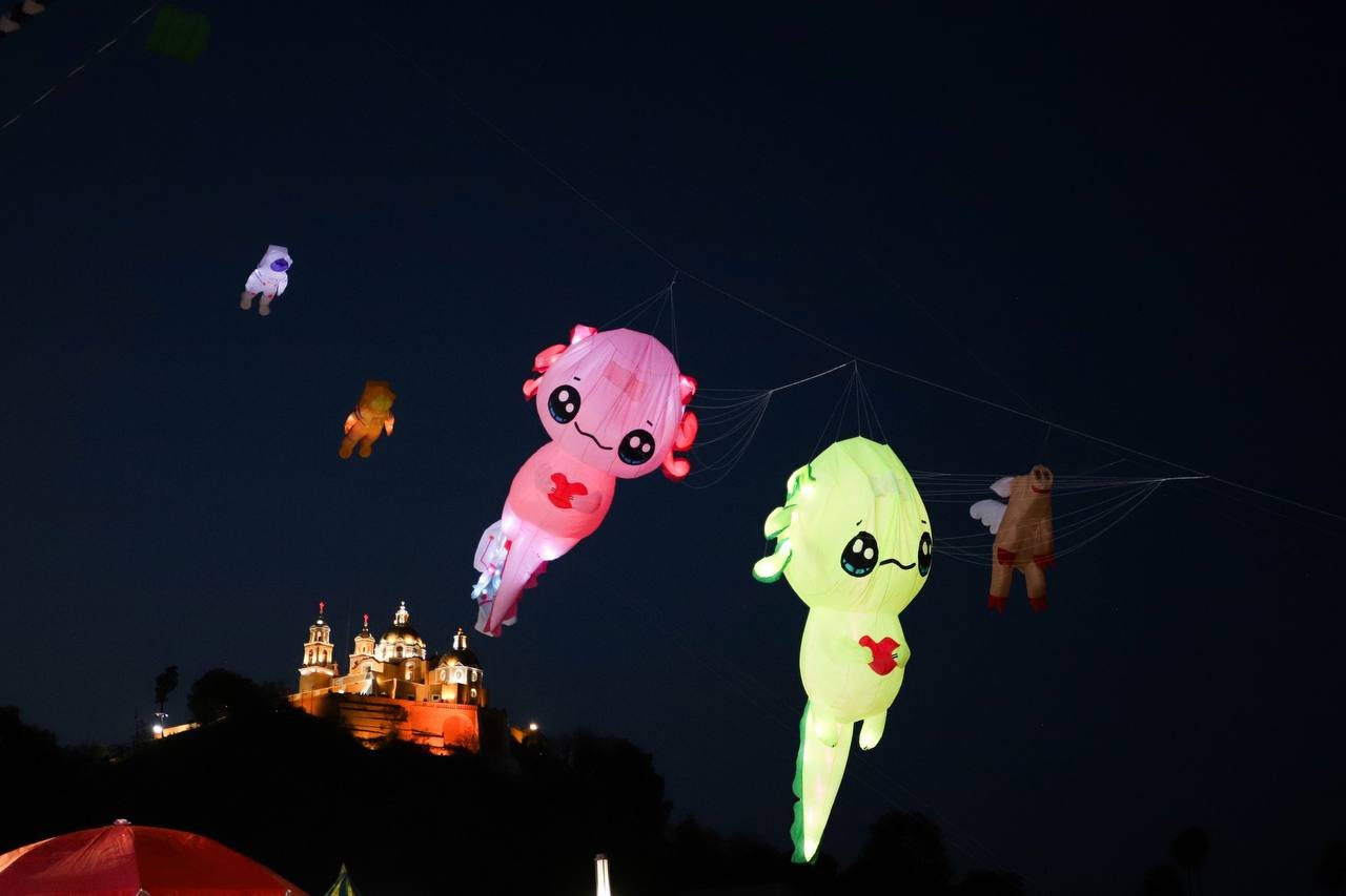 Inicia el Festival Volarte 2025 en San Andrés Cholula: Magia, alegría y tradición en el cielo