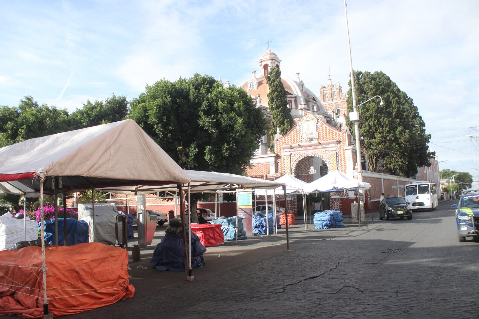 Cierres viales por festejos en la iglesia del carmen en Puebla