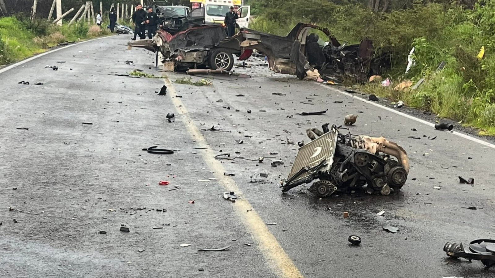 Choque de camionetas en Paso de Cortés, deja 5 muertos