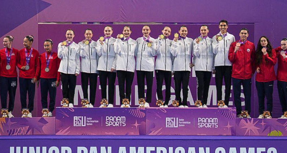 México campeón de natación artística en Panamericanos Junior de Paraguay