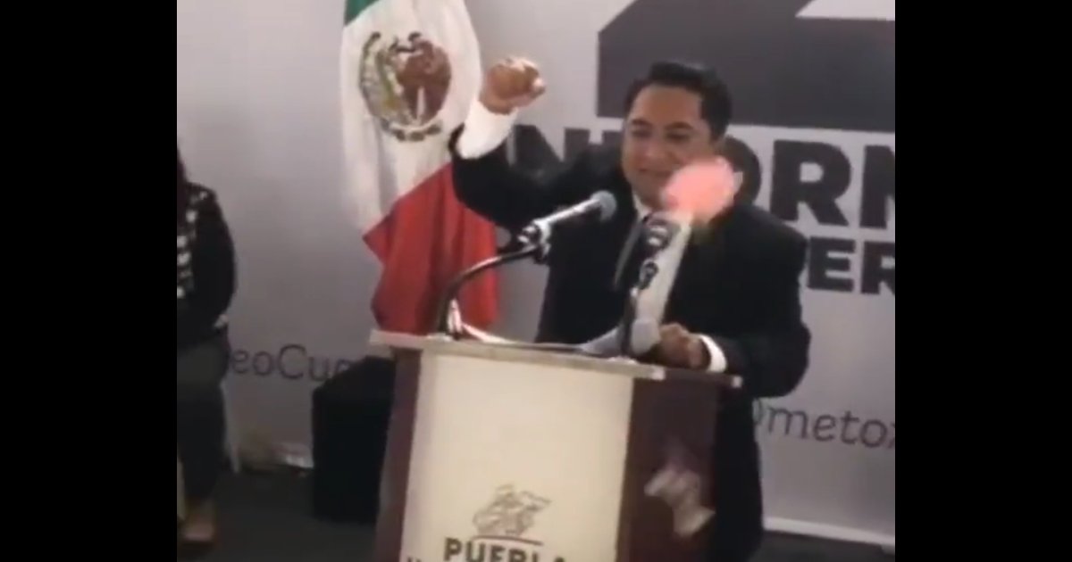 Edil de Juan C. Bonilla captado en aparente estado de ebriedad
