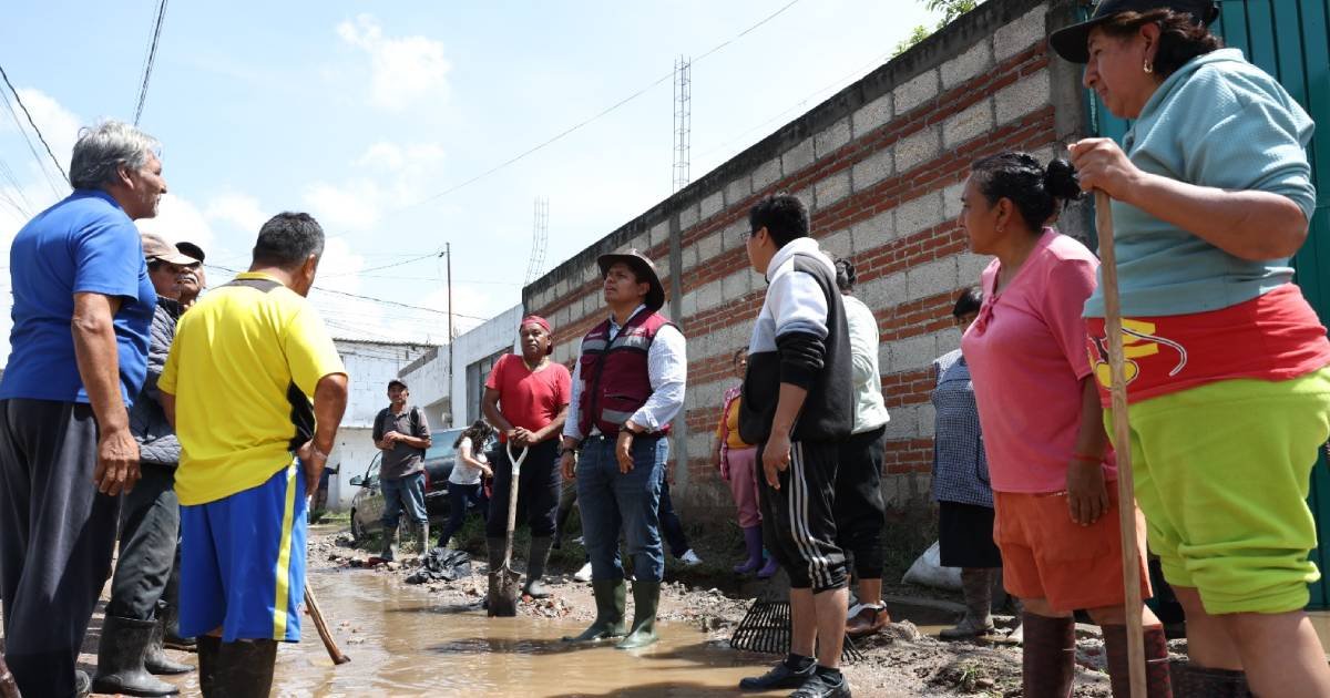 Omar Muñoz acude a zonas afectadas de Sanctorum y Chautenco tras intensas lluvias