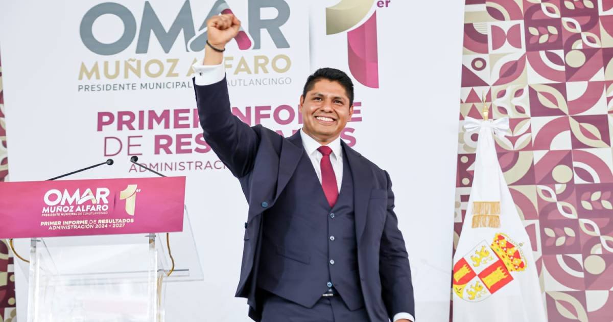 Omar Muñoz rinde Primer Informe de Resultados arropado por el pueblo de Cuautlancingo