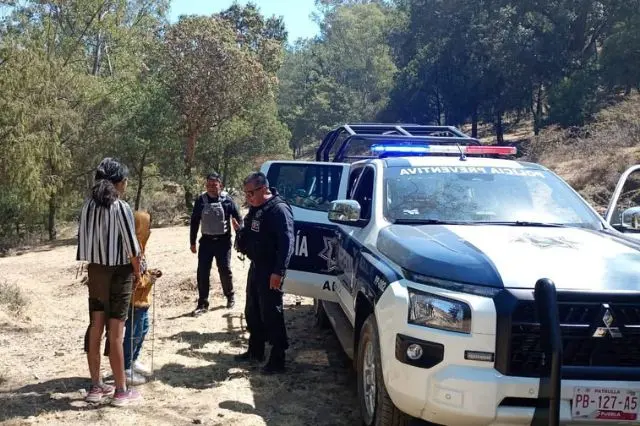 Padre huye con bebé y desata operativo en Amozoc