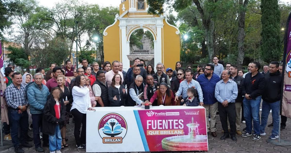 Entrega Gobierno de Pepe Chedraui mantenimiento de la fuente del Parque de Santiago