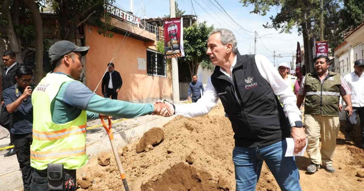 Pepe Chedraui supervisa nueva obra vial en Puebla