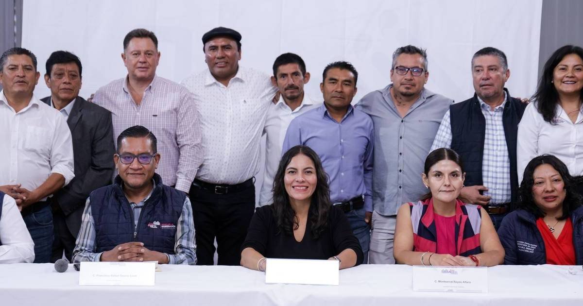 Lupita Cuautle fortalece el diálogo con autoridades auxiliares de San Andrés Cholula