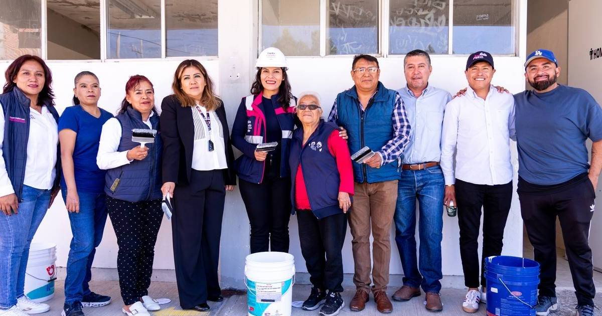 Lupita Cuautle inicia rehabilitación de la Secundaria 24 de Febrero